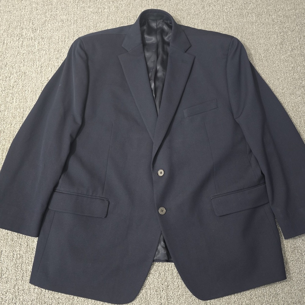 Michael Kors Navy Sport Coat Blazer 48R Stretch Tailored Suit Jacket 2 Button